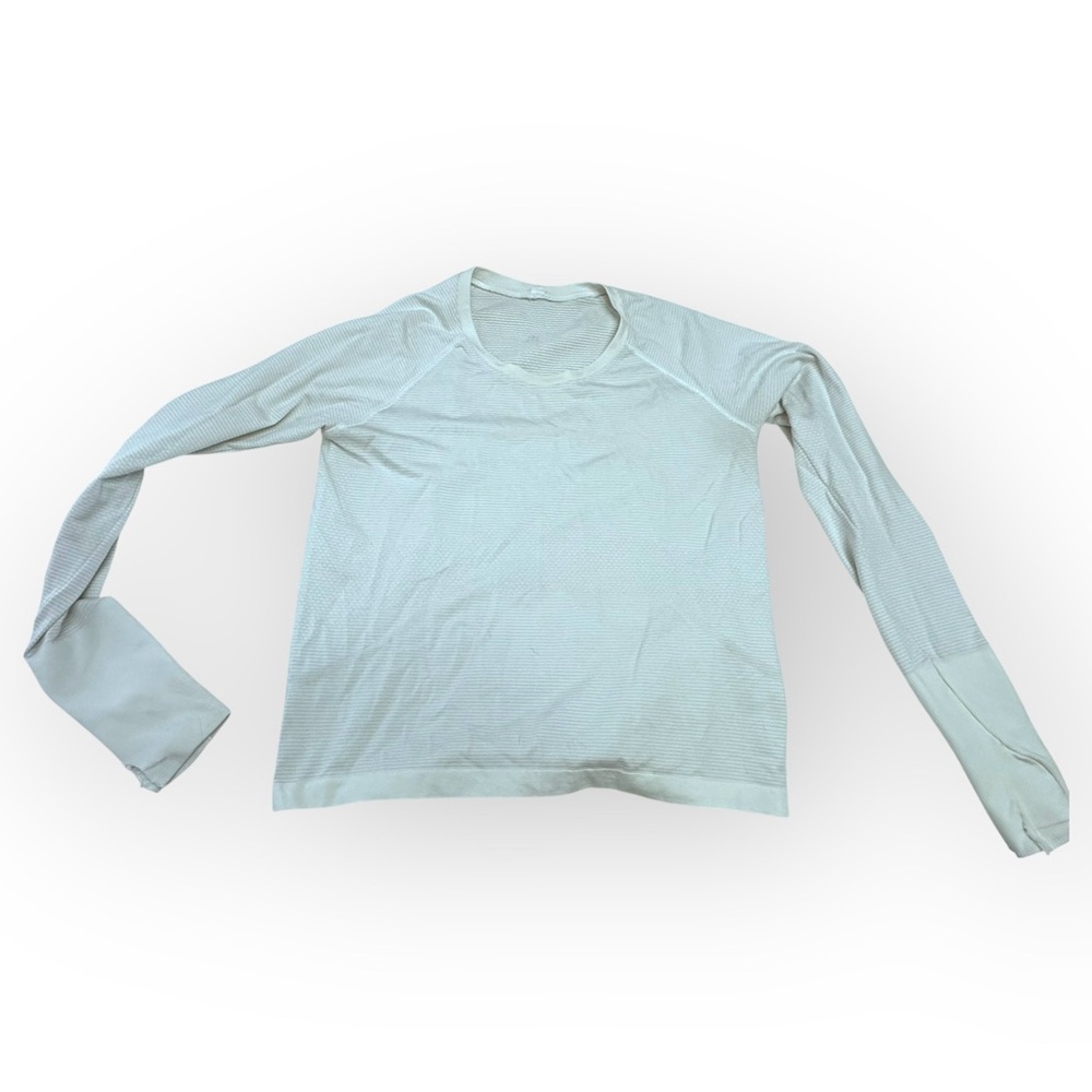Women’s 10 Lululemon Rulu Run Ribbed Long Sleeve Shirt *flawed
